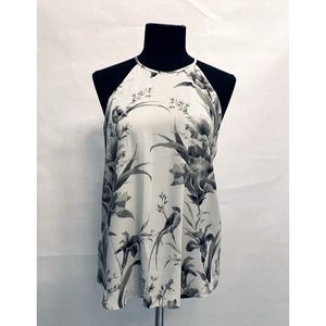 NWT LOFT Petite Floral Drapey Halter Top